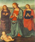 Madonna with Saints Adoring the Child a Pietro